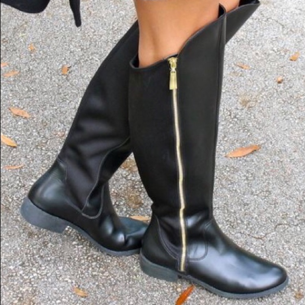 Over the knee rider boots
